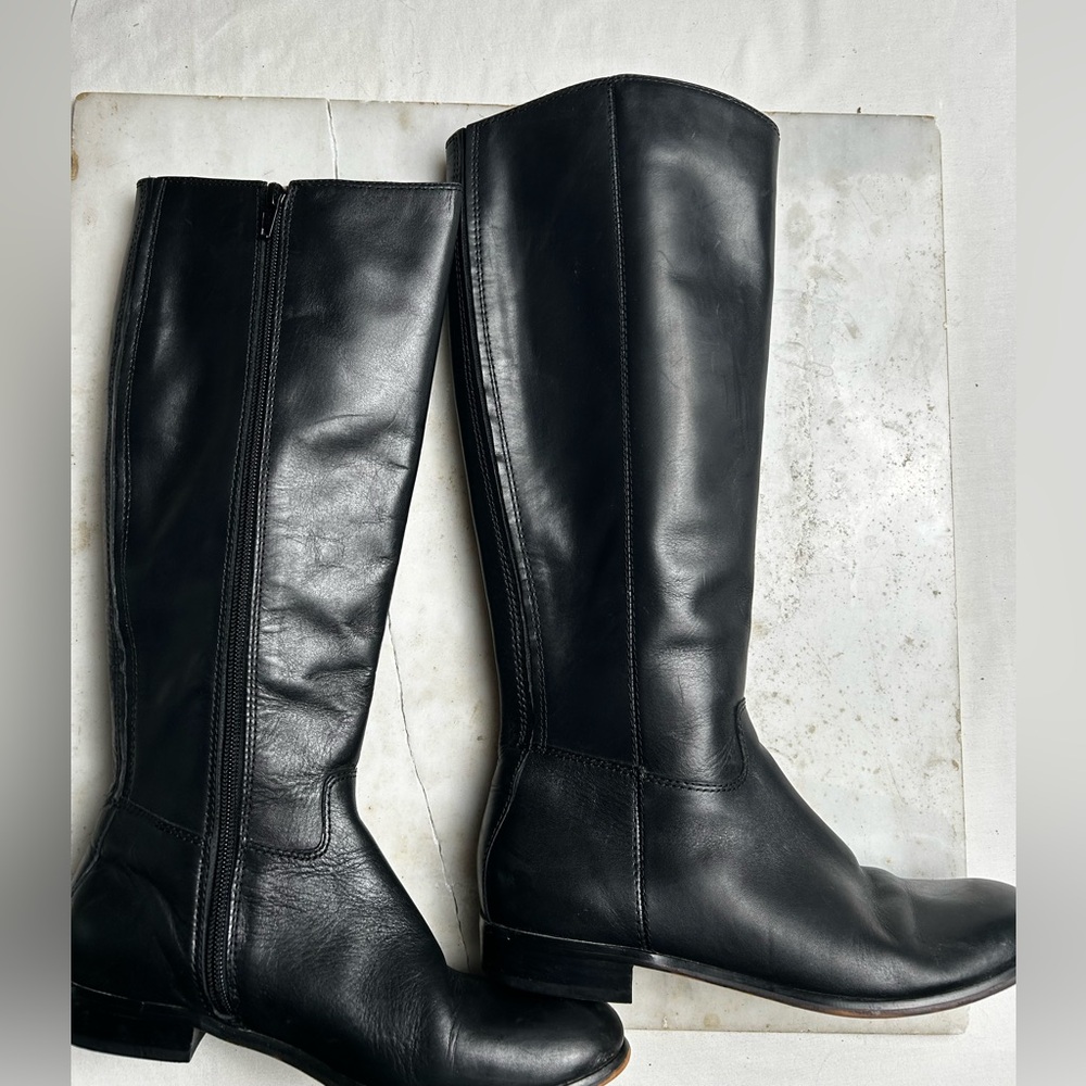 Corso Como Black Leather Boots - Picture 3 of 12